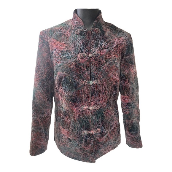 Vintage Peony Brand Shanghai China Jacket Fully Lined XL - Picture 3 of 12